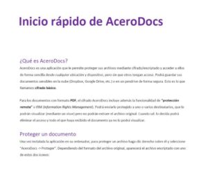 Read more about the article Inicio rápido AceroDocs